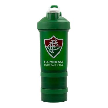 Imagem de Garrafa Shakeira Mola 2 Compartimentos 500ml - Fluminense-Unissex