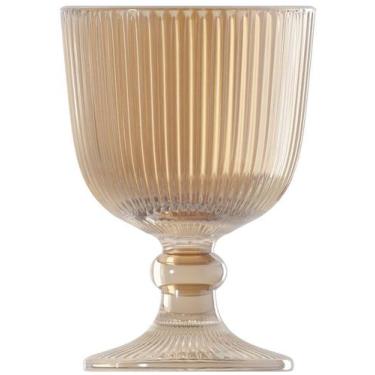 Imagem de Taça Avulsa 380ml De Vidro Lines Ambar - WOLFF