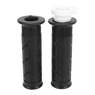 Imagem de Zhjvihx Grip de Guidão, Motocicleta de Borracha Grips de Barra de Mão Elegante Visual Anti -deslize 2pcs Fácil de Instalar para Moto
