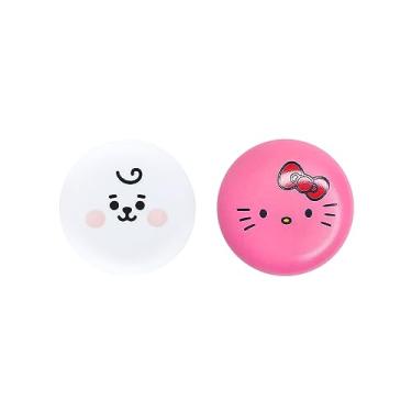 Imagem de The Creme Shop x Hello Kitty x BT21 Baby Vitamina E, manteiga de karité, óleos naturais para hidratação profunda solução de cuidados labiais Duo Macaron Lip Balm – RJ
