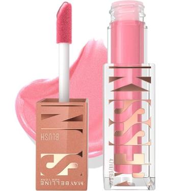 Imagem de Maybelline Sunkisser Blush líquido multiuso e bronzeador, misturável, longo, maquiagem brilhante, blush brilhante, 1 unidade