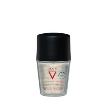 Imagem de Desodorante anti-transpirante 48H Roll-On Homme Dry-Touch. Manchas anti-brancas e amareladas | Sem álcool | Deo de 50 ml para homem | Ideal para peles sensíveis (48 g, aroma clássico (antimanchas))