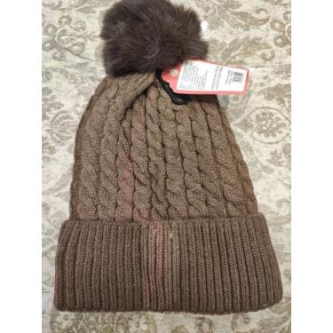 Imagem de Touca Feminina La Capuz Pompom Térmica Frio Intenso - Zg, Marrom