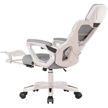 Imagem de Cadeira De Escritório Ergonômica Com Apoio Para Os Pés – Cadeira De Mesa De Malha Ajustável Com Encosto Reclinável, Apoio De Cabeça 3d, Apoios De Braço, Pink, One Size