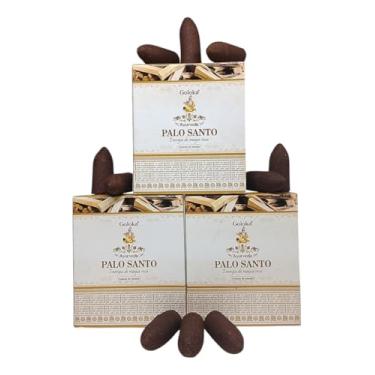 Imagem de Incenso Massala Cone Cascata Goloka Palo Santo 3 Caixas