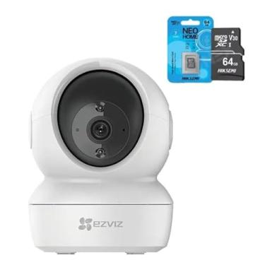Imagem de Câmera de Segurança Interna C6N 1080p FullHD Wi-Fi Pan-tilt 360 Branca + Cartão de Memória Micro SD 64 GB Hs-tf-d1