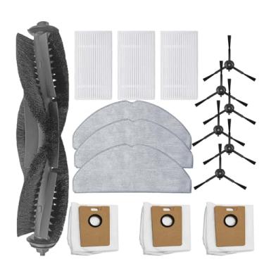 Imagem de Peças de reposição para aspirador de pó robótico Tapo RV30 Max Plus: RV30 Max RV20 Max Plus RV20 Max, 16 peças, kit de acessórios, 1 escova de rolo, 6 escovas laterais, 3 sacos de poeira, 3 esfregões