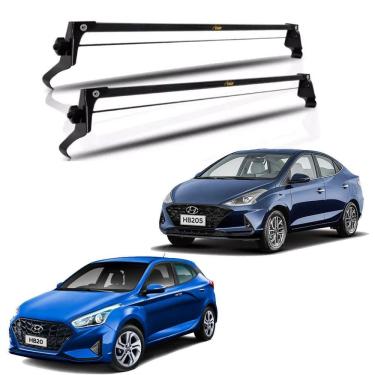 Imagem de Rack Teto Hyundai Hb20 Hatch Sedan Fixado Entre Portas Preto