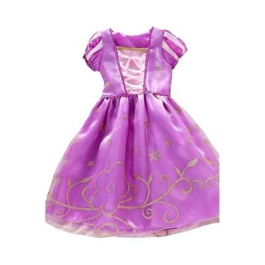 Imagem de Vestido de Festa Infantil Princesa - Rapunzel, Belle e Outros - Natal,