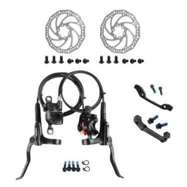 Imagem de Freio Hidráulico Shimano Mt200 Par C/ Discos E Adaptadores