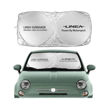 Imagem de Protetor Solar Para Para-brisa De Carro Fiat 500 Panda Punto Bravo Tip