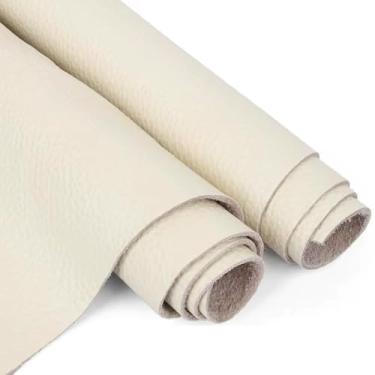 Imagem de 1.5mm Thick First Layer Cowhide Leather – 50cmx50cm (1 Sheet) – Sofa, Luggage, Crafts – 20 Color Options(03 Creamy White)