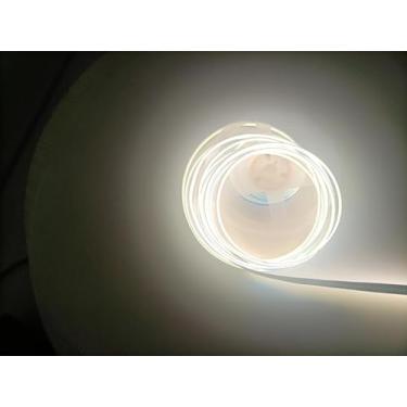 Imagem de Q QINGCHEN Fita de LED COB com certificação ETL, DC12V 5.0 m/5M 320leds/M CRI90 Fita LED flexível 8 mm, (fonte de alimentação não incluída) (4000K branco)