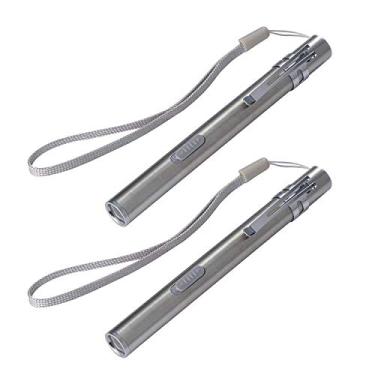 Imagem de Optimal Shop Mini lanterna de LED recarregável por USB, caneta de alto lúmen, mini lanterna de bolso para atividades domésticas e ao ar livre (pacote com 2)