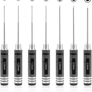 Imagem de Hobbypower Kit de ferramentas de chave de fenda hexagonal para helicóptero de carro RC (pacote com 4)