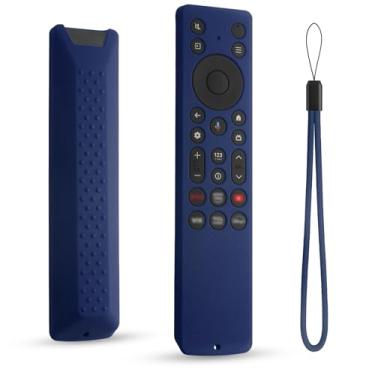 Imagem de DUOLAXMENG Capa protetora de silicone para TCL RC923A FMB1, RC813A FMB1, capa remota para TCL 2025 QM6K QM7K TV (azul escuro)