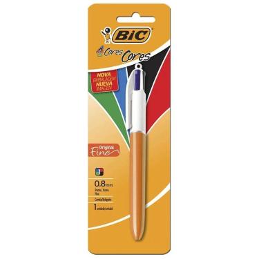 Imagem de Caneta Bic 4 Cores 0.8mm - Tinta de Qualidade