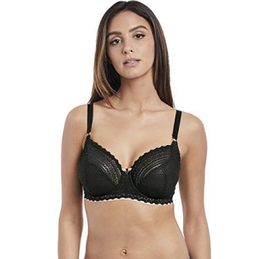 Imagem de Freya Sutiã feminino com aro de renda margarida, Preto, 38C