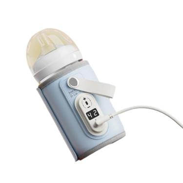 Imagem de Tangxi Aquecedor de Garrafas de Leite USB, Aquecimento Rápido de 6 Engrenagem Com Temperatura Mais Quente de Alimentos que Aquecem Com Exibição Digital para Alimentação Noturna Ao Ar