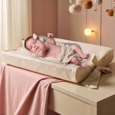 Imagem de Trocador Anatomico Plastificado para Comoda Bebe - AVM Enxovais, Palha