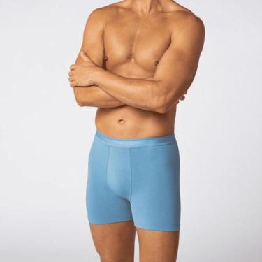Imagem de Cueca Lupo Boxer Algodão com Elastano 615-003, Azul, G