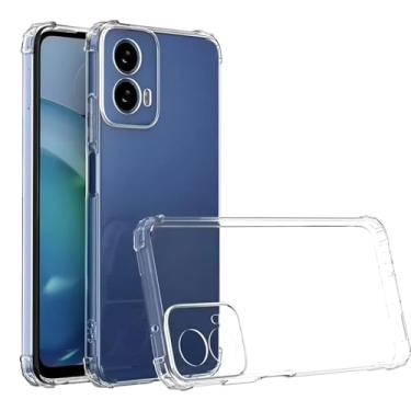 Imagem de [GL CASES] Capa Moto G35 Slim Clear Anti Impacto Reforçada Silicone Transparente Case Flexível Capinha Motorola Moto G35 Anti Choque Encaixe Preciso Com Proteção Para Câmera e Tela