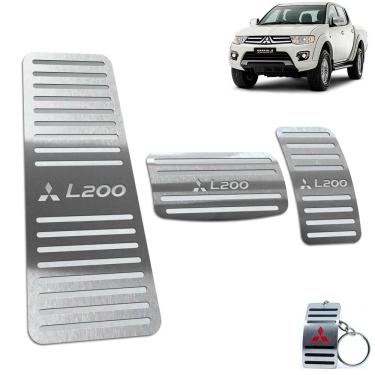 Imagem de Pedaleira + Descanso L200 triton 2008/2017 Automático Prata