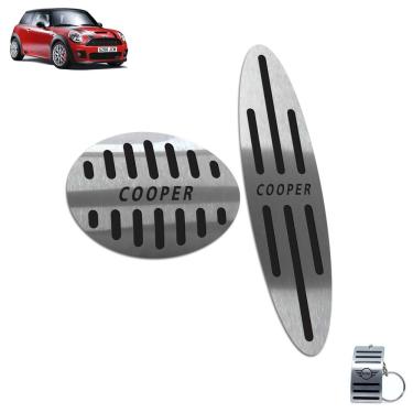 Imagem de Pedaleira Automático Em Aço Inox Mini Cooper Preto