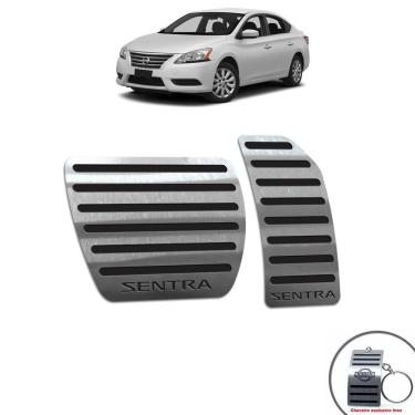 Imagem de Pedaleiras Nissan Sentra 2014/2016 Automático Preto