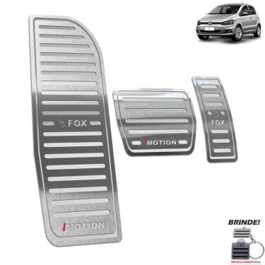 Imagem de Pedaleira + Descanso Volkswagen Fox I-Motion 2015 2020 Prata