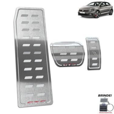 Imagem de Descanso de Pé + Pedaleira Automático Polo GTS Em Inox Prata