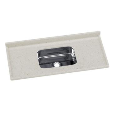 Imagem de Pia Roralit 120Cm X 55Cm Cb Inox  Tr Travertino