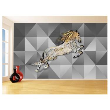 Imagem de Papel De Parede 3D Animais Pop Art Cavalo Cores 3,5M Pxa336