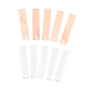 Imagem de simhoa 5 folhas de cobre, 5 folhas de zinco, tiras de eletrodo, material para kit de geração de energia faça você mesmo para experimentos com baterias de