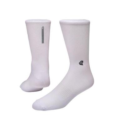 Imagem de Meia Superfresh Poliamida Branca Unissex para Corrida e Ciclismo - Lur
