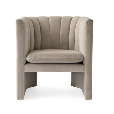 Imagem de Sofá cadeira estilo nórdico tecido único sofá cadeira design simples flanela pequeno apartamento sala de estar varanda sofá preguiçoso sala de estar sofá (A)