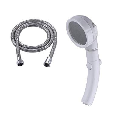 Imagem de WYUYIWH Cabeça de chuveiro pressurizada de mão cabeça de chuveiro pressurizada doméstica cabeça de chuveiro banheiro chuveiro