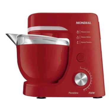 Imagem de Batedeira Planetária Bp-03-r 12 Velocidades 700w Vermelho Mondial, 220