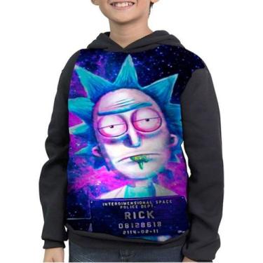 Imagem de Casaco Moletom Infantil Rick And Morty Rick Sanchez Bebado - smoke, Pr