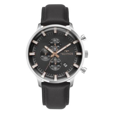 Imagem de Relógio Technos Masculino Ref: Js15ens/0p Cronógrafo Prateado