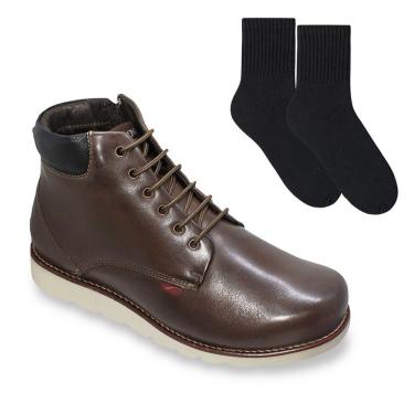 Imagem de Kit Bota Ferracini Fielder Firenzi Masculina + Par de Meia