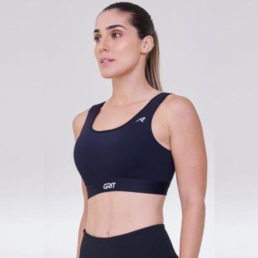 Imagem de Top Reto Com Bojo Authen Bossa Grit Academia-Feminino