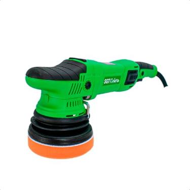 Imagem de Politriz Roto Orbital SGT-5118 15mm – 6 Velocidades, Baixa Vibração, Estética Automotiva - Sigma Tools (220V Verde)