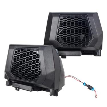 Imagem de CPOWACE Par de compartimentos de alto-falante de 16,5 cm com suportes de montagem compatíveis com acessórios Polaris RZR PRO XP/R/S 2025 de 2 e 4 lugares