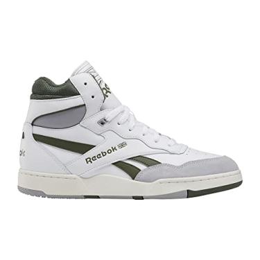 Imagem de Reebok Tênis unissex adulto Bb 4000 Ii Mid, Branco/cinza frio/verde universitário, 44