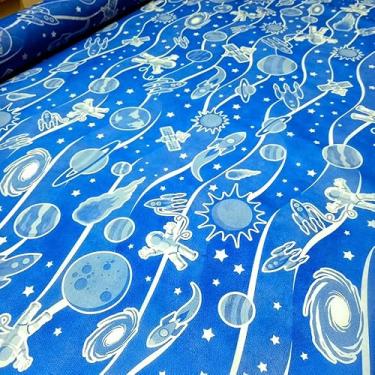 Imagem de TNT Estampado Planetas Astronauta Espacial 6,00m X 1,40m