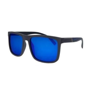 Imagem de Óculos de Sol Masculino Esportivo Lente Azul Espelhada-Masculino