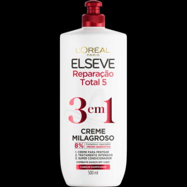 Imagem de Creme de Tratamento Reparação Total 500ml Elseve 3 em 1 Multifuncional L'Oréal