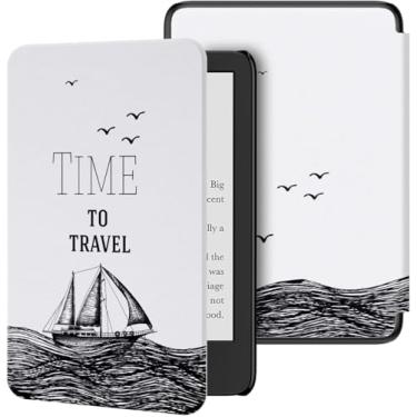 Imagem de Capa para Kindle Colorsoft Com Alça + Película - Tela 7 polegadas - 2025 - Case Kindle Colorsoft Signature (Barquinho)