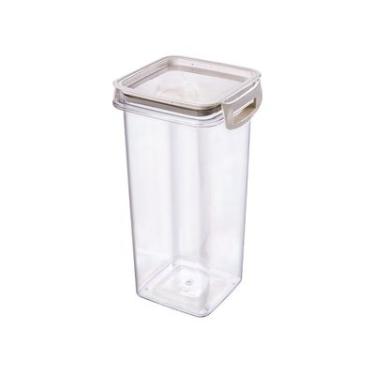 Imagem de POTE TRAVA MAIS 1,24L TRANSPARENTE POLIESTIRENO PLASUTIL